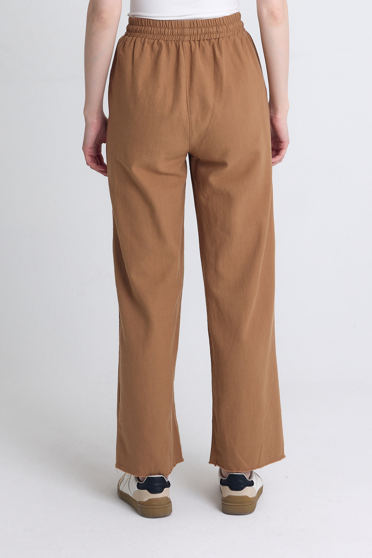 Taba Bel Lastikli Bol Paça Pantolon 4760 - 5