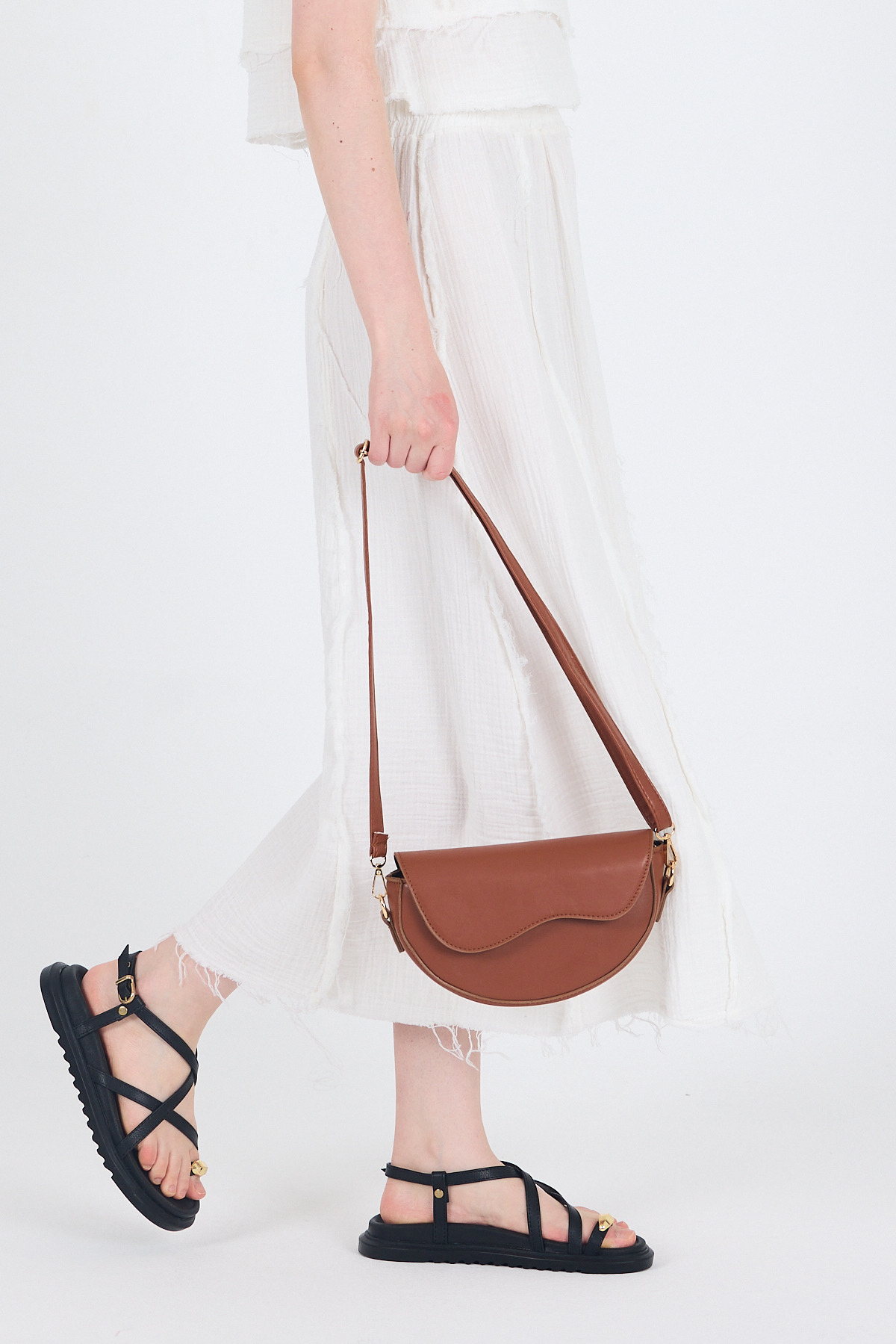 Taba Simetri Kapak Detaylı Omuz Çantası 3024 - 2