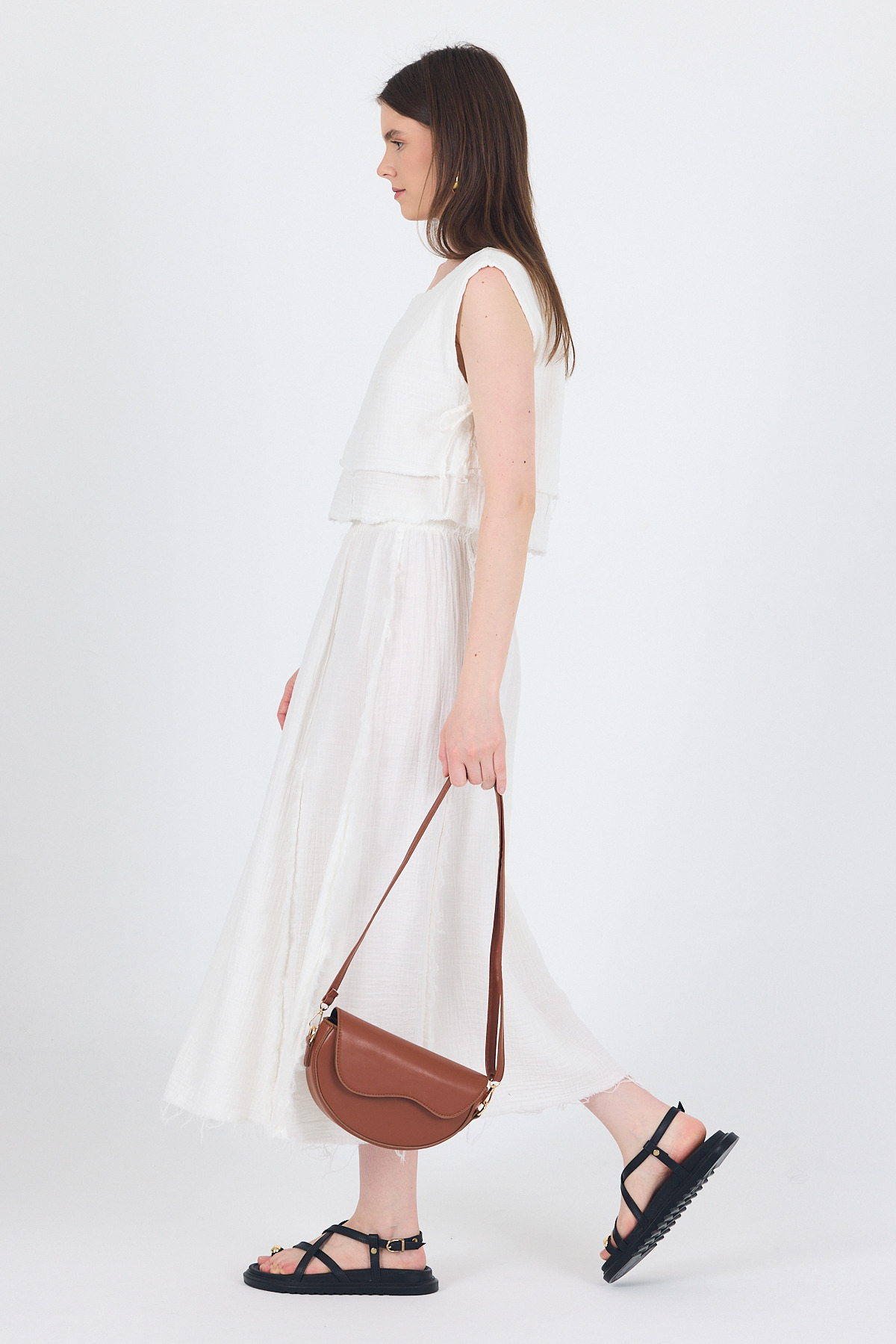 Taba Simetri Kapak Detaylı Omuz Çantası 3024 - 5