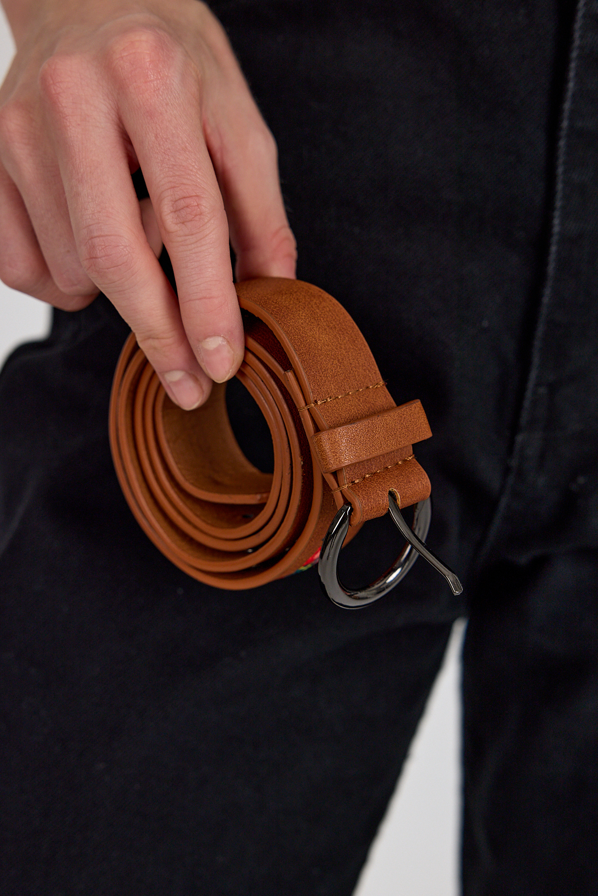 Taba Zımba ve Gül Nakışlı Kadın Kemer 420 - 3