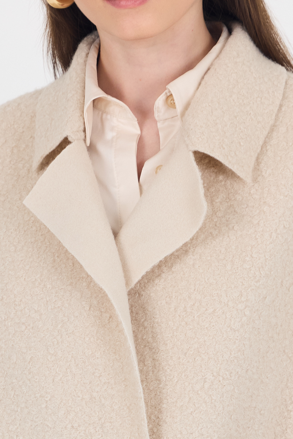 Taş Düğme Detaylı Buklet Yelek 3016A - RAYS