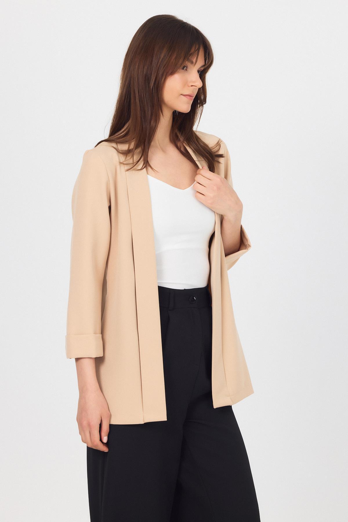 Taş Kol Katlama Detay Önü Açık Ceket 3456 - 4