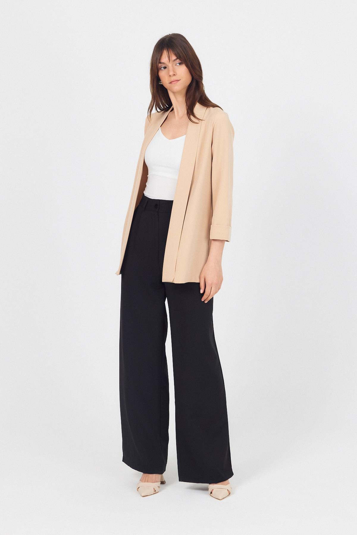 Taş Kol Katlama Detay Önü Açık Ceket 3456 - 7