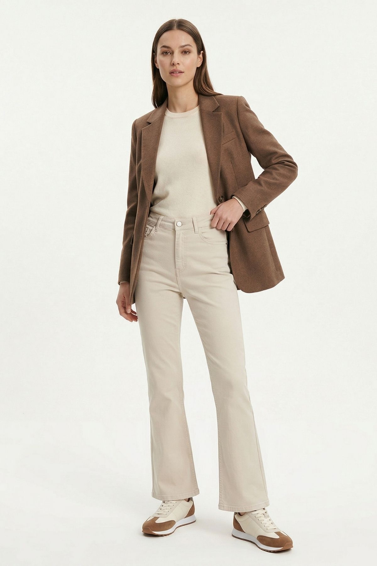 Taş Likralı Palazzo Pantolon 807 - 1