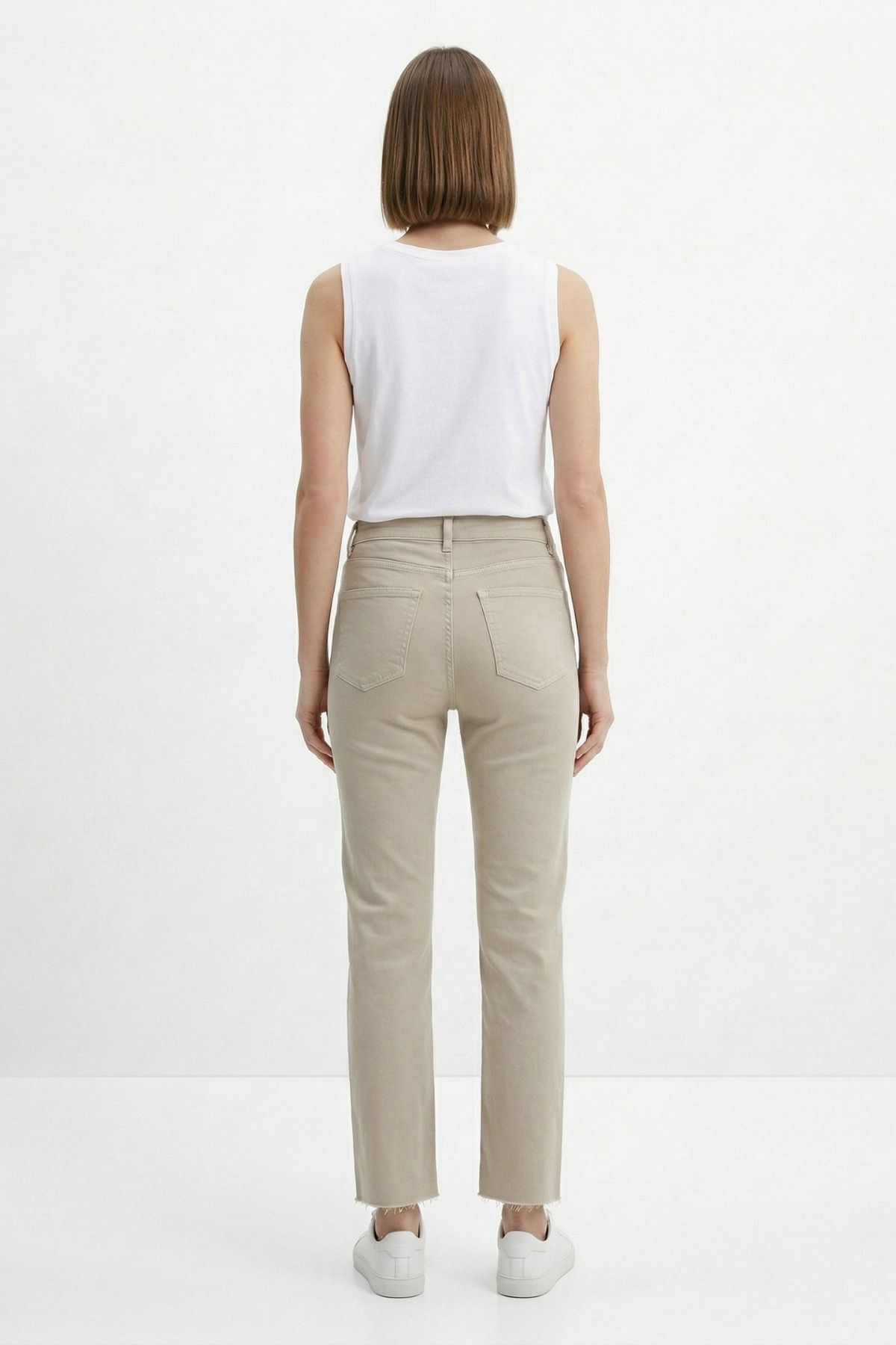 Taş Paçası Kesik Pantolon 0321 - 3