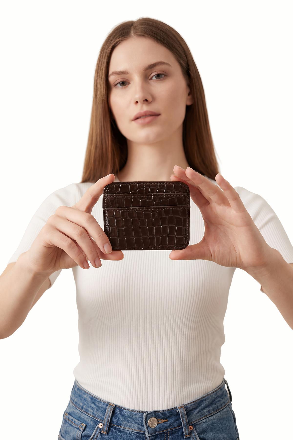 TCR-028 Rays Baskılı Kartlık Cüzdan Kahve - RAYS