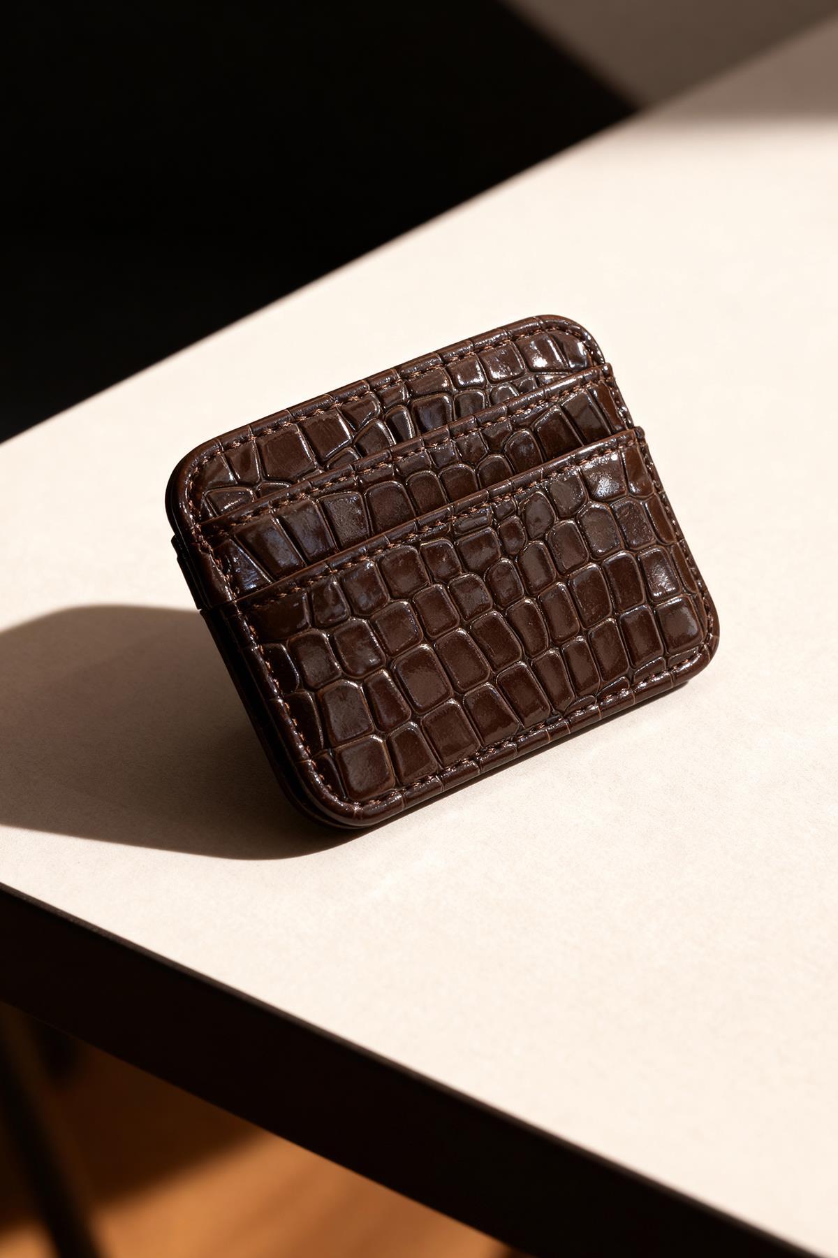 TCR-028 Rays Baskılı Kartlık Cüzdan Kahve - RAYS