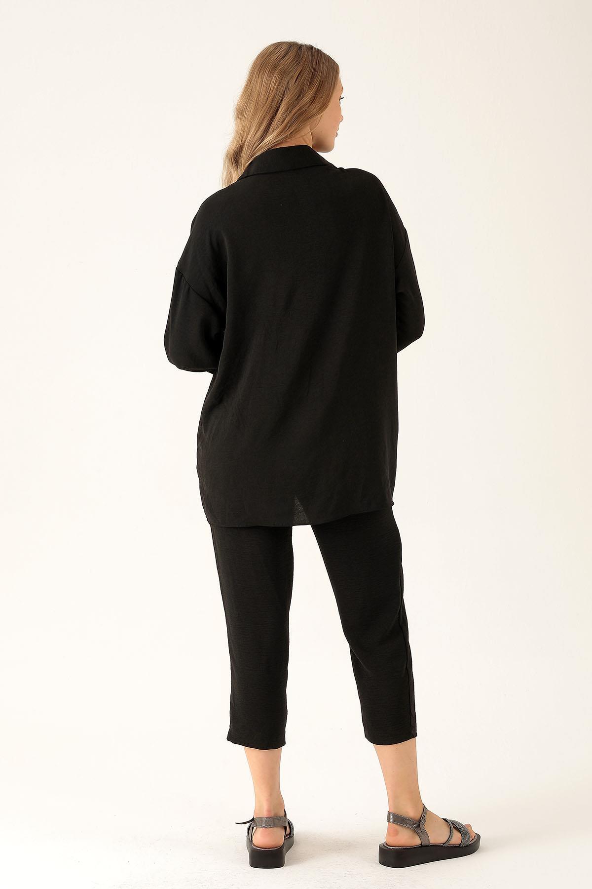 Tek Cep Detay Takım - 6727A Siyah - 5