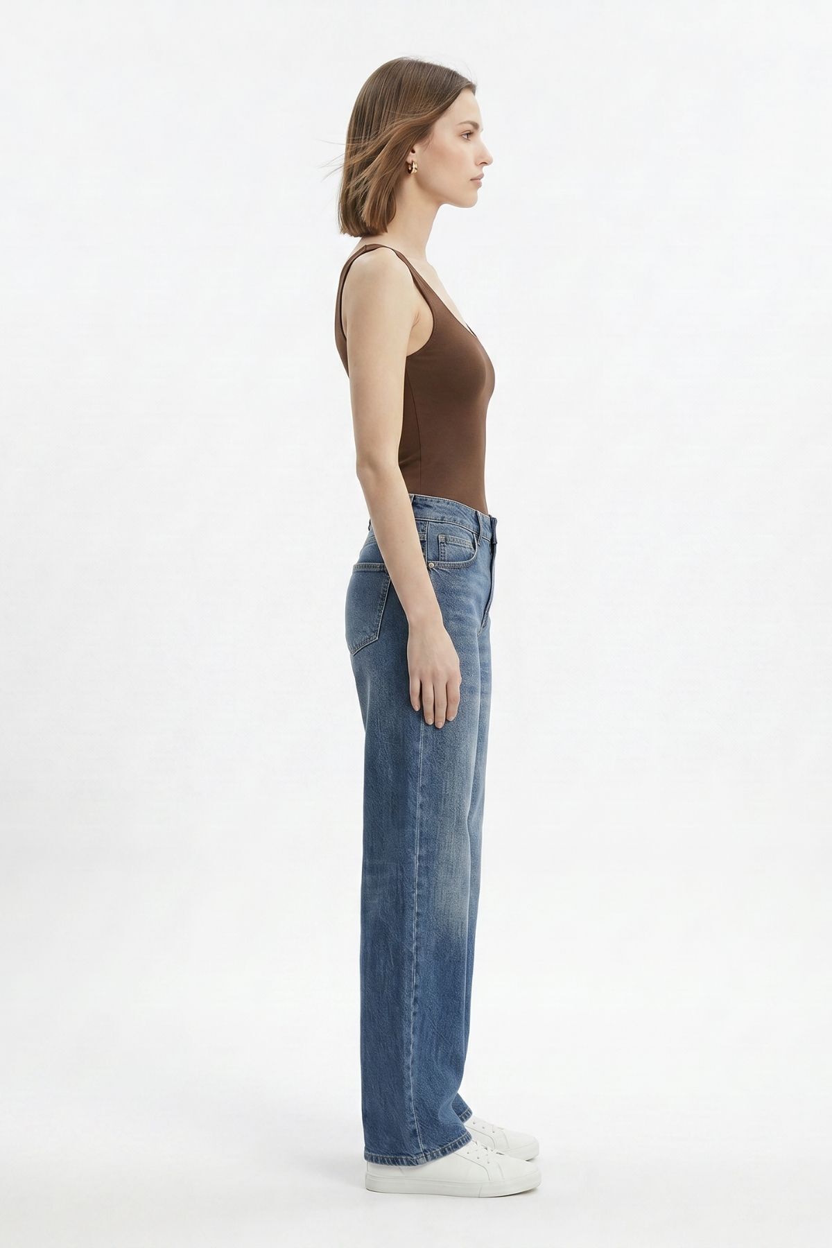 Tint Yeşil Bol Paça Pantolon 1062 - RAYS