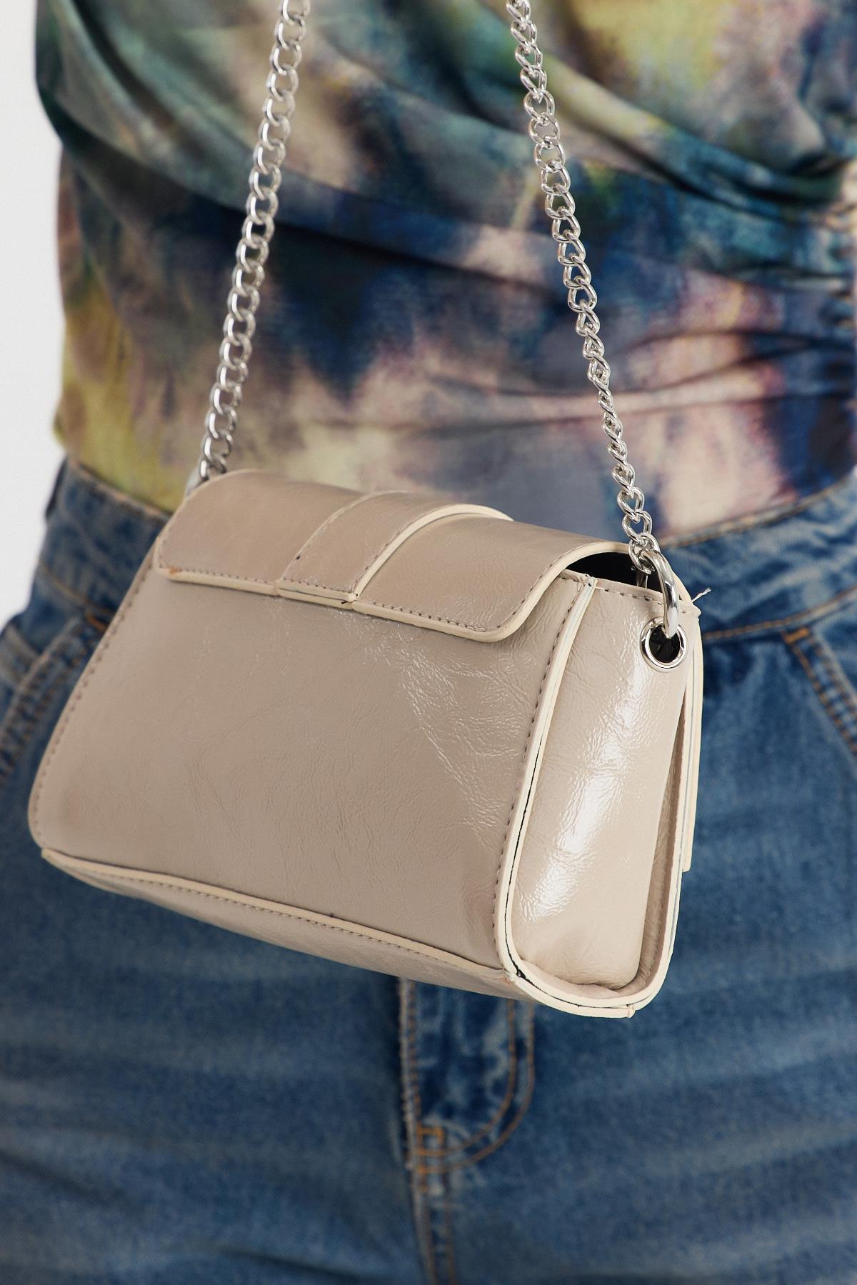 Vizon Deri Görünümlü Omuz Çantası 3023 - RAYS