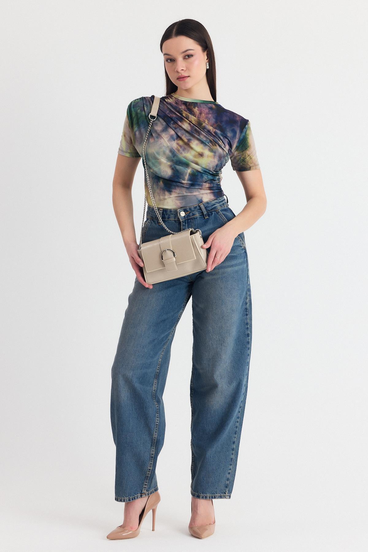 Vizon Deri Görünümlü Omuz Çantası 3023 - RAYS (1)