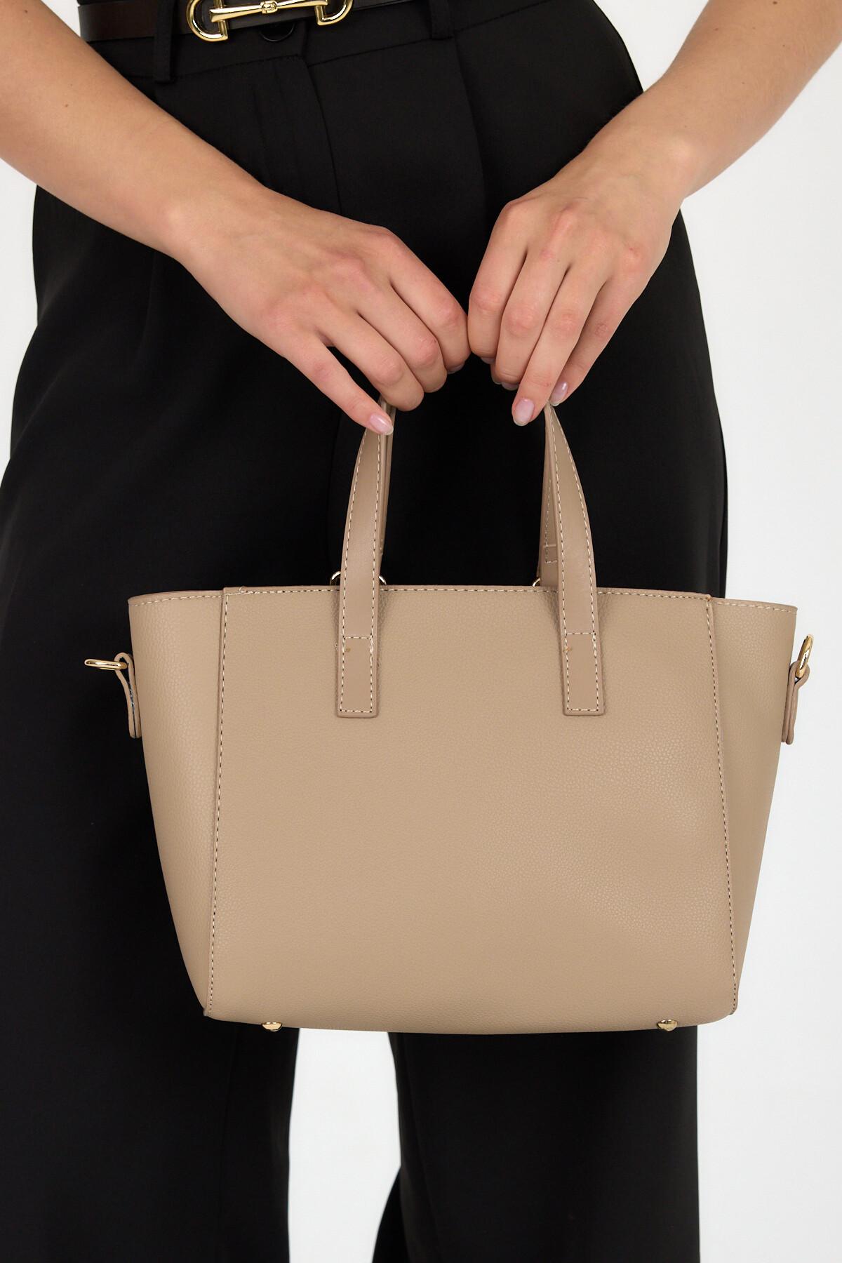 Vizon Deri Görünümlü Omuz Çantası 3029 - 5