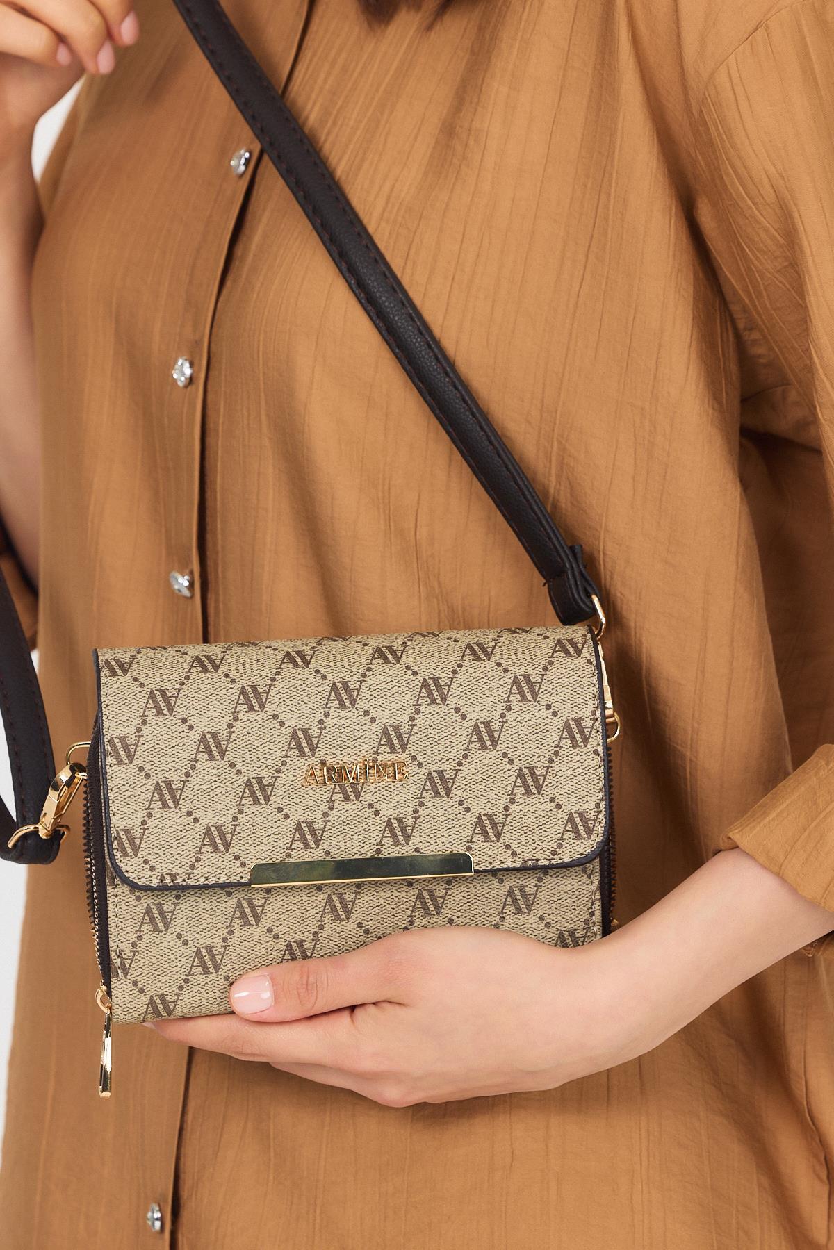 Vizon Desenli Omuz Çantası 381 - RAYS