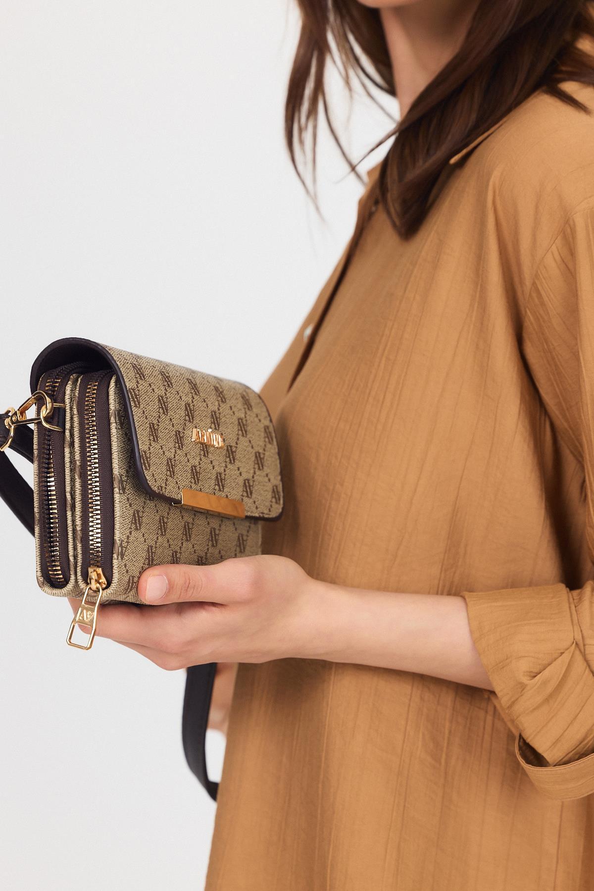 Vizon Desenli Omuz Çantası 381 - RAYS