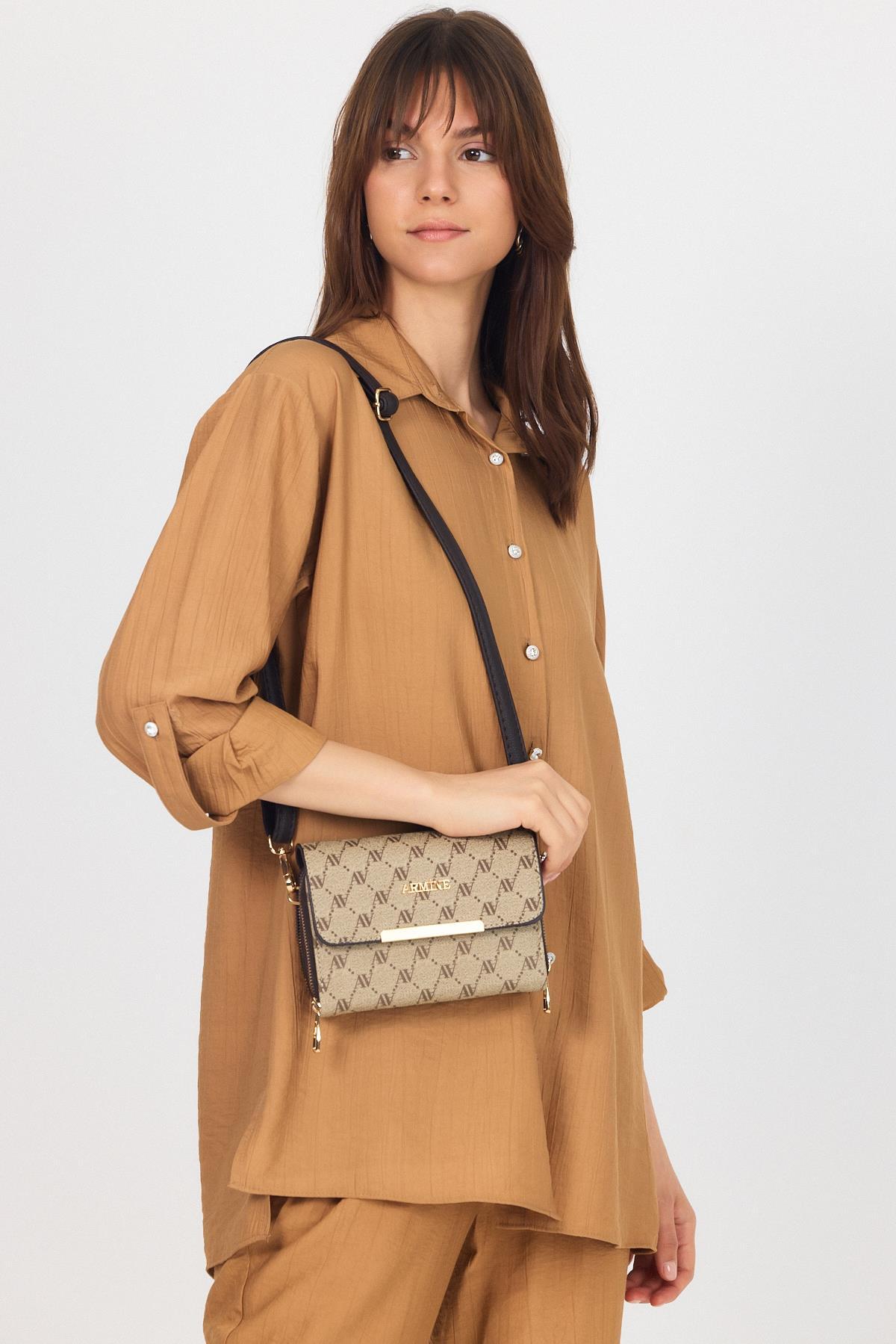 Vizon Desenli Omuz Çantası 381 - RAYS