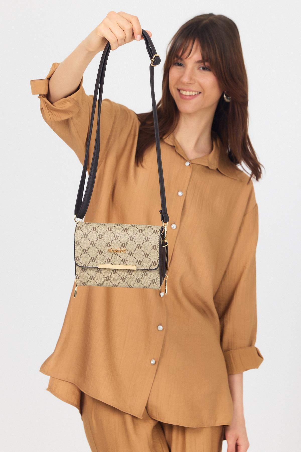 Vizon Desenli Omuz Çantası 381 - 2