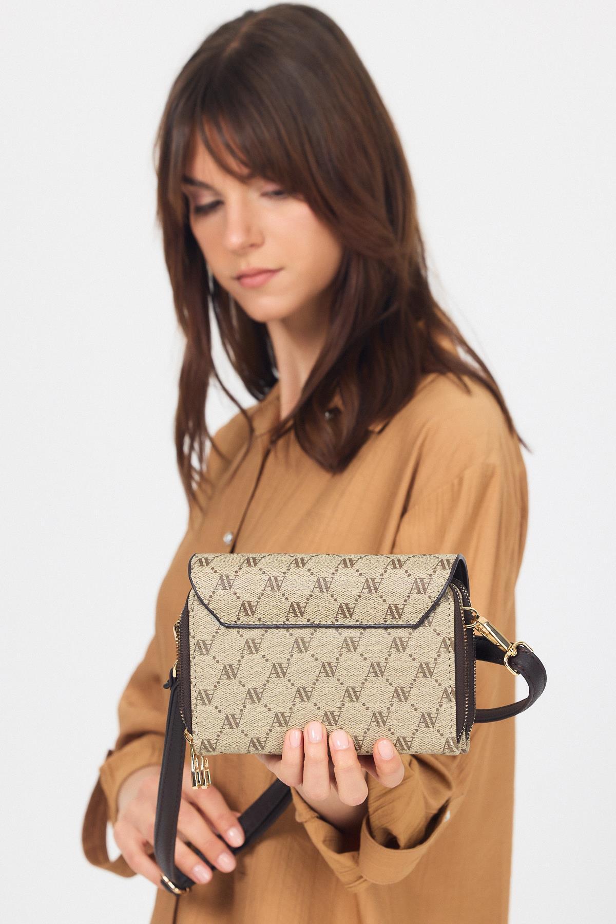 Vizon Desenli Omuz Çantası 381 - 6