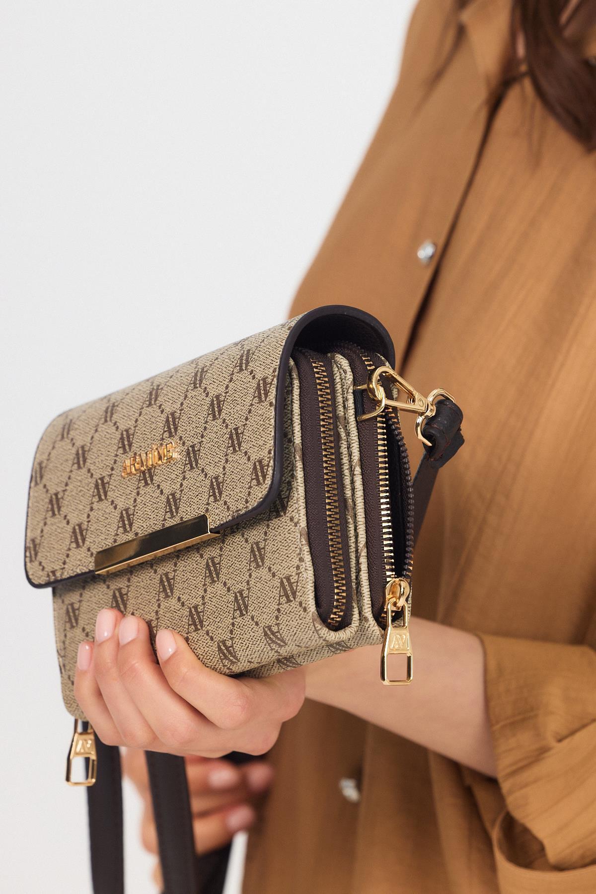 Vizon Desenli Omuz Çantası 381 - 8