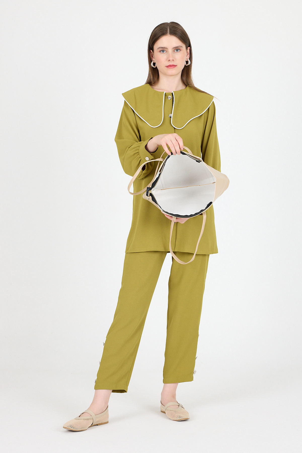 Vizon Dikiş Detaylı Omuz Çantası 9212 - 4