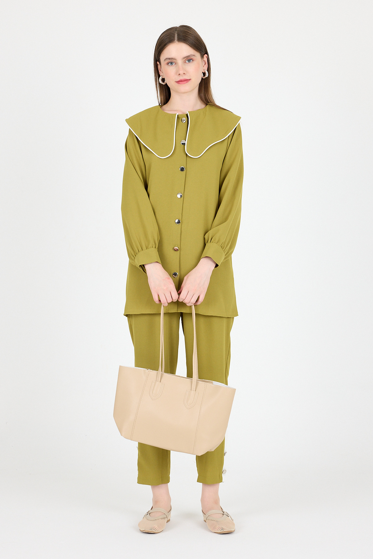 Vizon Dikiş Detaylı Omuz Çantası 9212 - 3