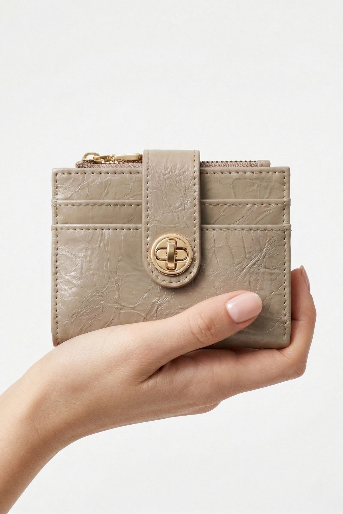 Vizon Fermuarlı Tokalı Kapama Cüzdan 211 