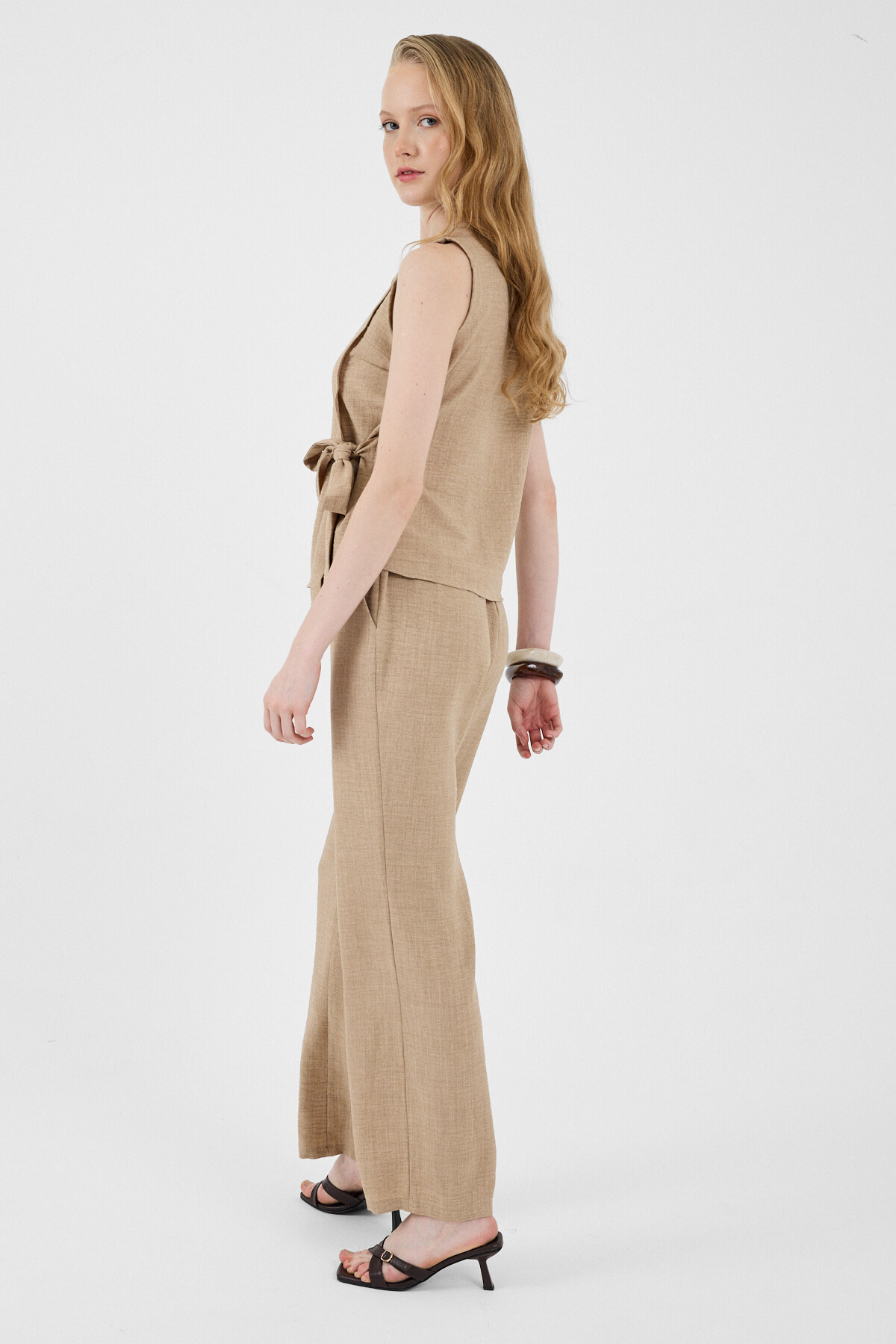 Vizon Pamuklu Yan Bağlama Detaylı İkili Takım 8079A - 6