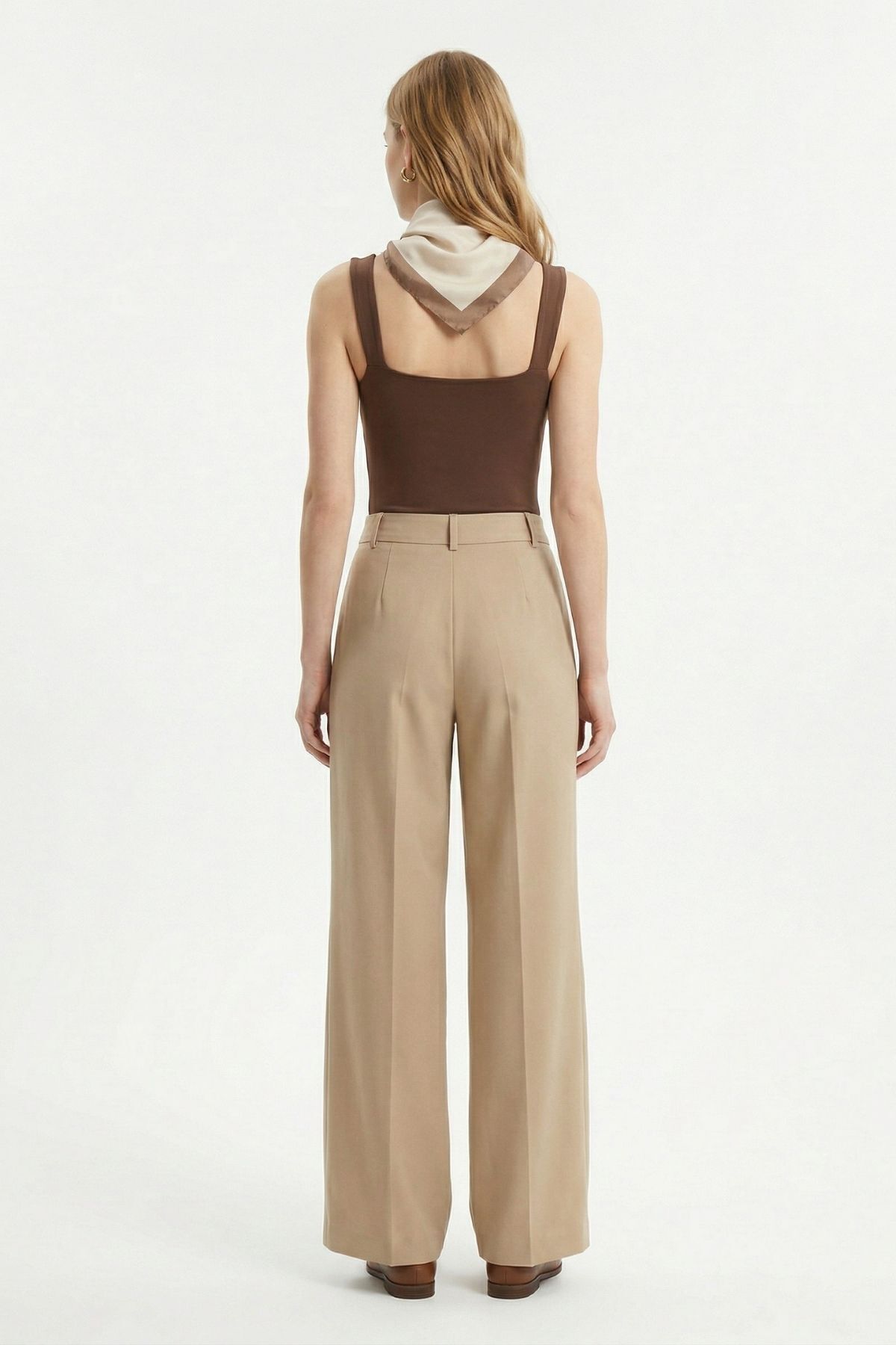 Vizon Pileli Geniş Paça Pantolon 3867 - RAYS