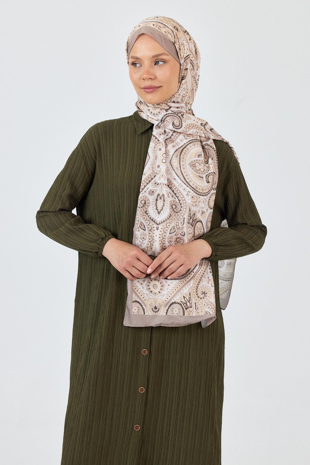 Vizon Retro Desenli Şal 4004 - 5