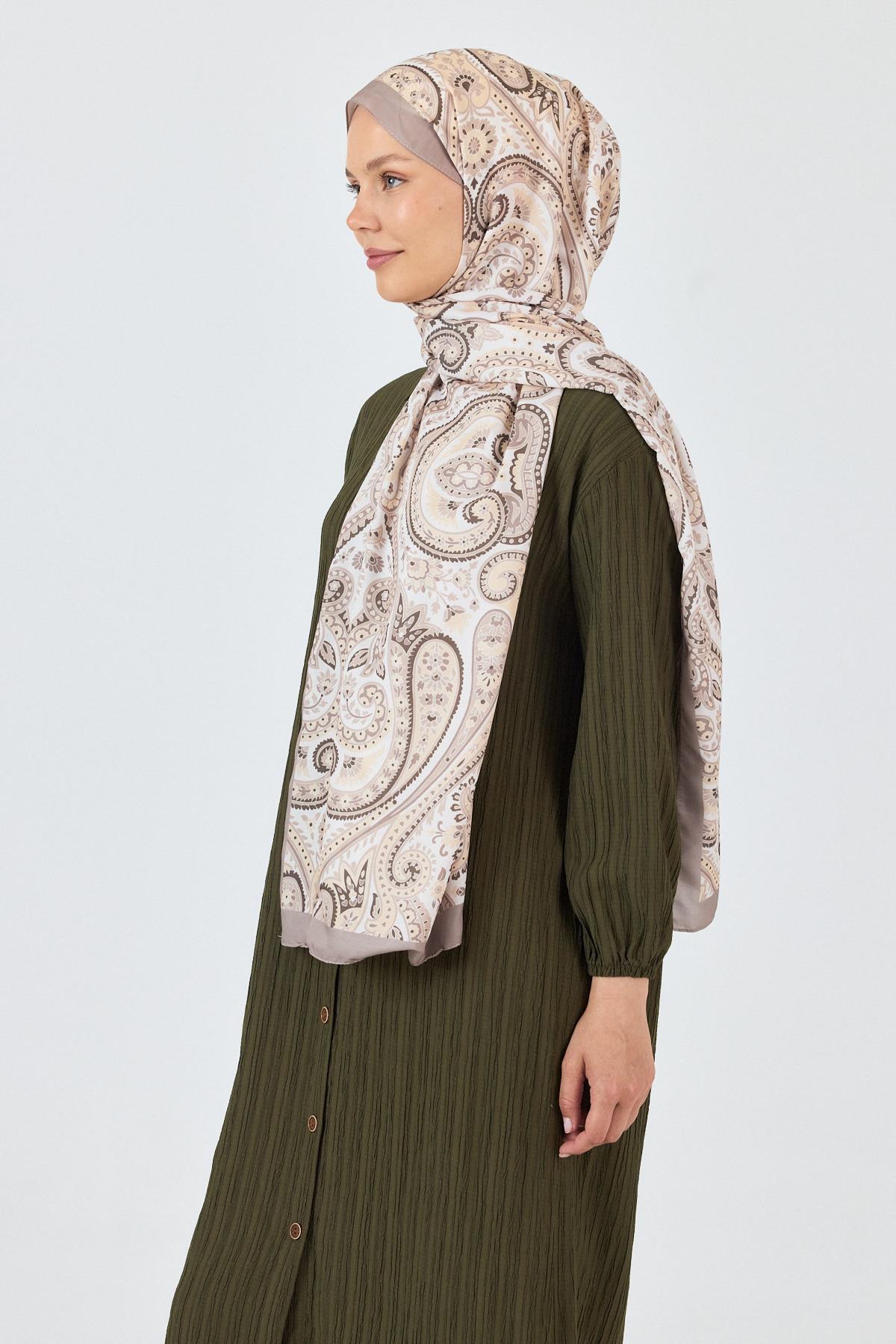 Vizon Retro Desenli Şal 4004 