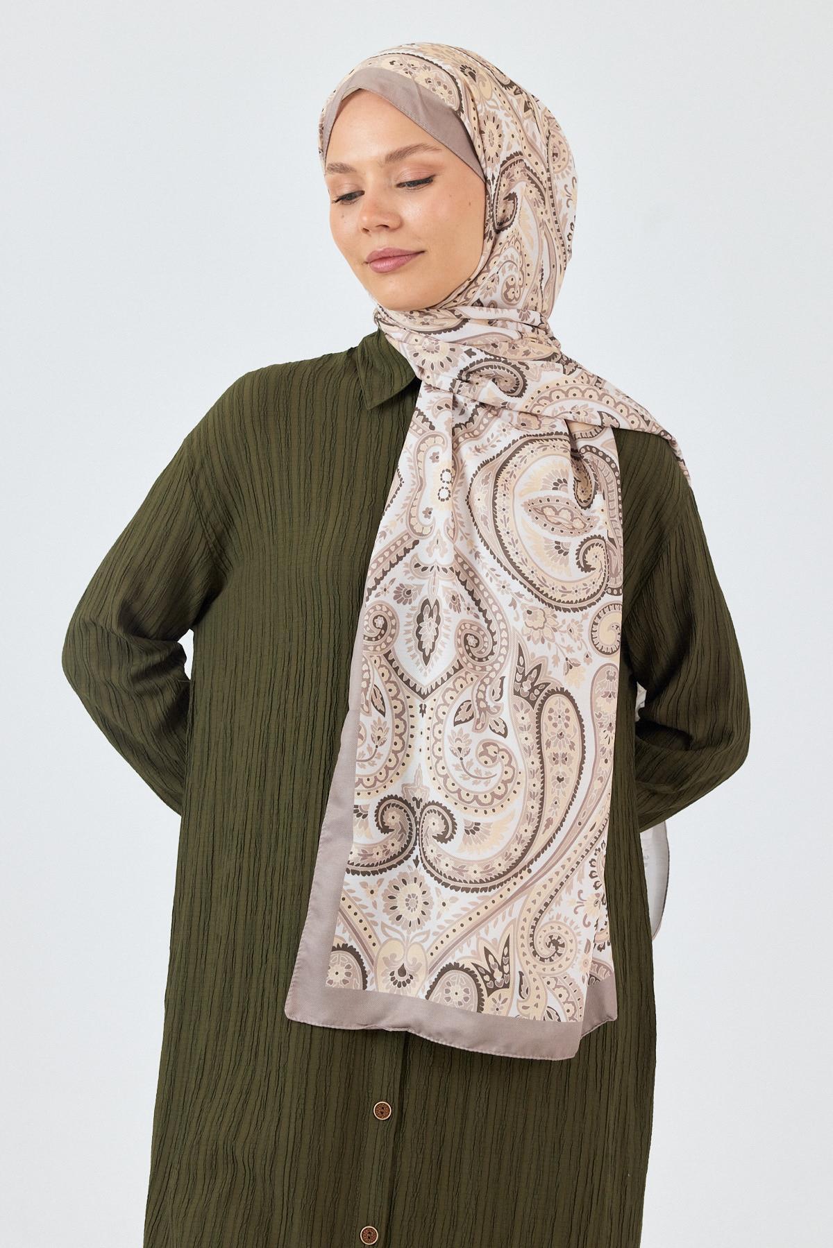 Vizon Retro Desenli Şal 4004 - 7