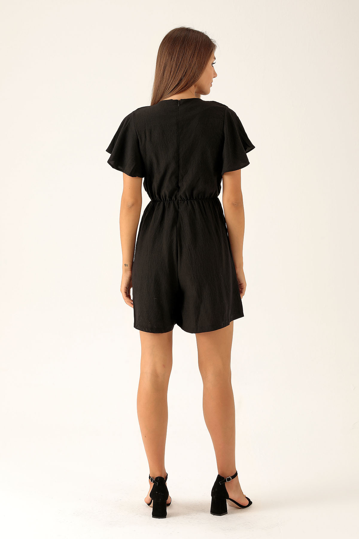 Volan Kol Detay Tulum - 1471 Siyah - 5