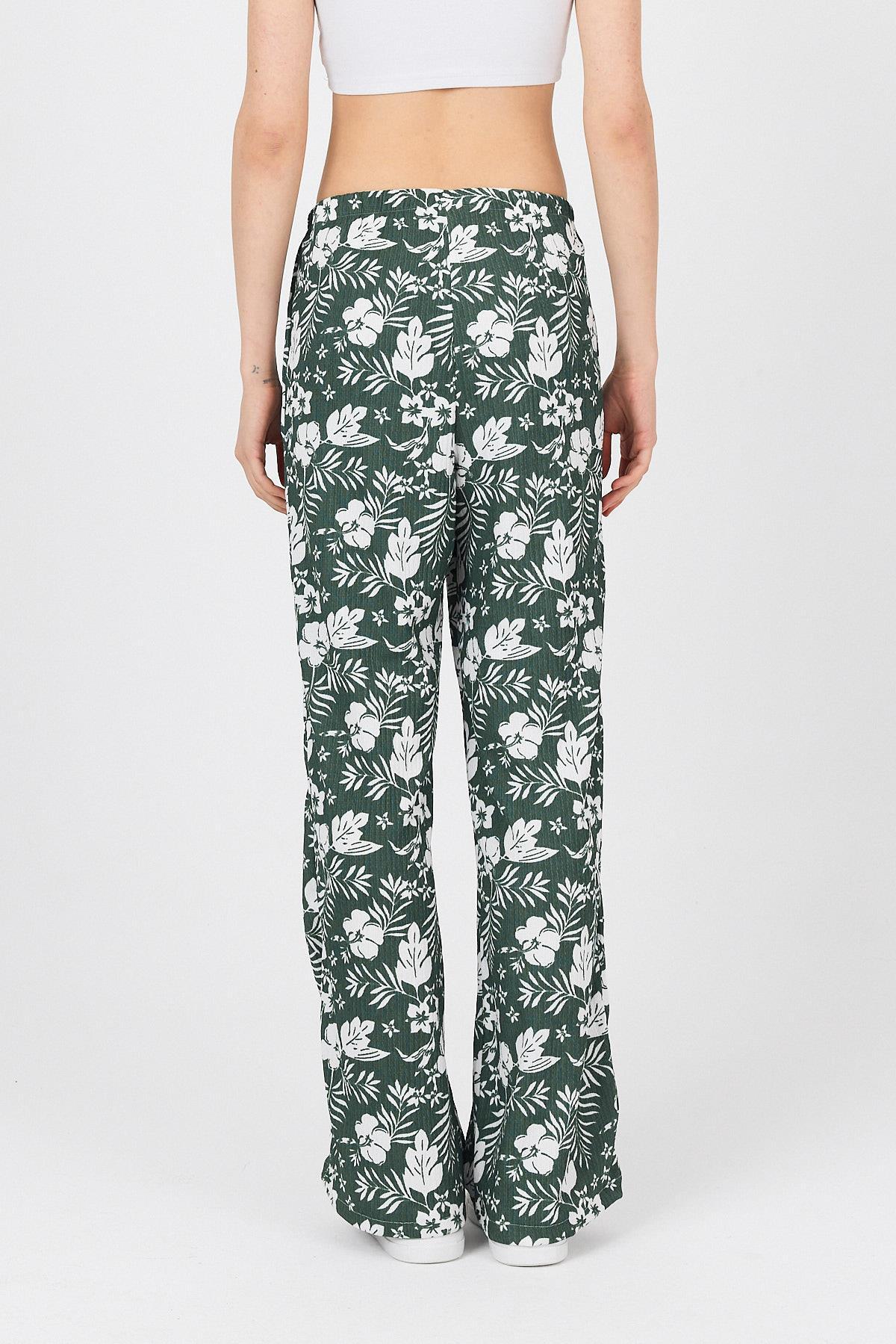Zümrüt Bel Lastikli Desenli Pantolon 4725A - 5