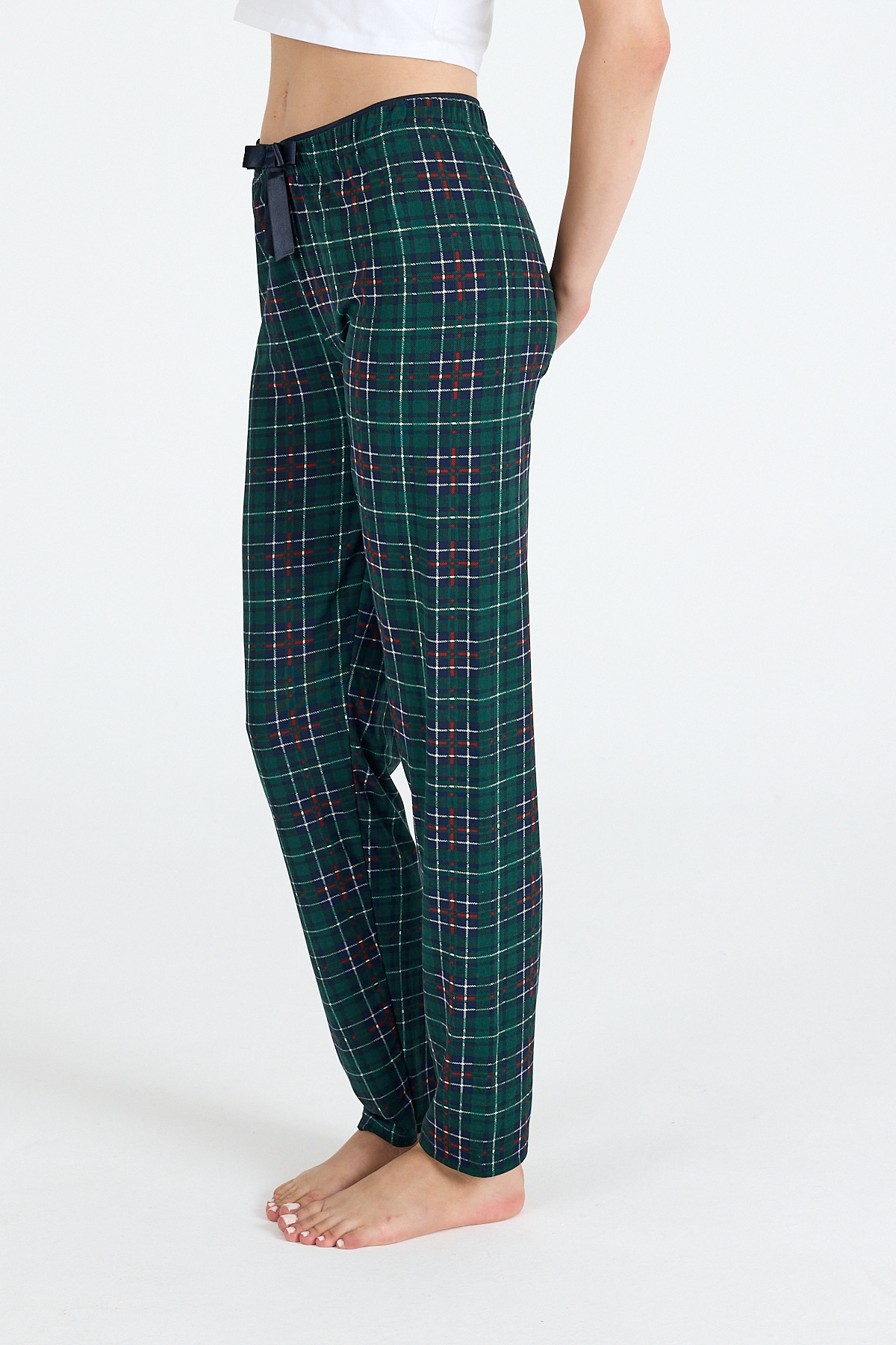 Zümrüt Ekose Desenli Pijama Altı 4518 - 3